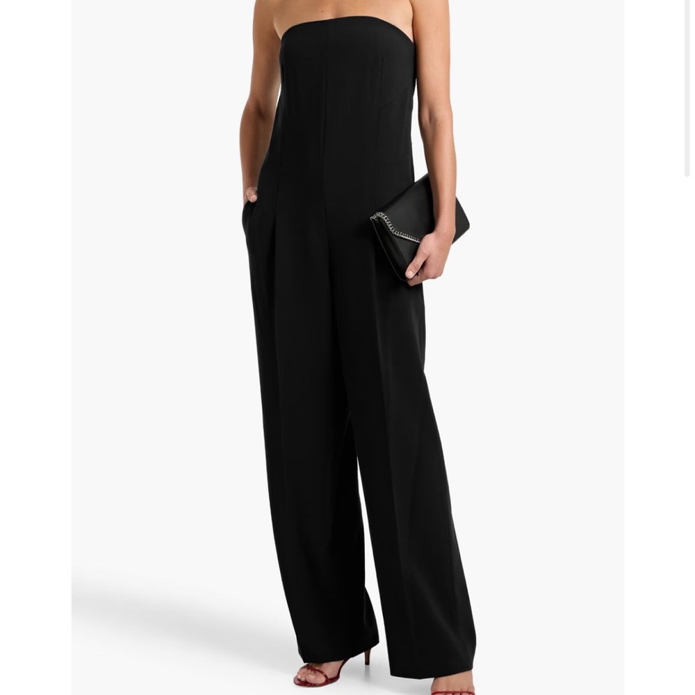 Vince Black Strapless Jumpsuit